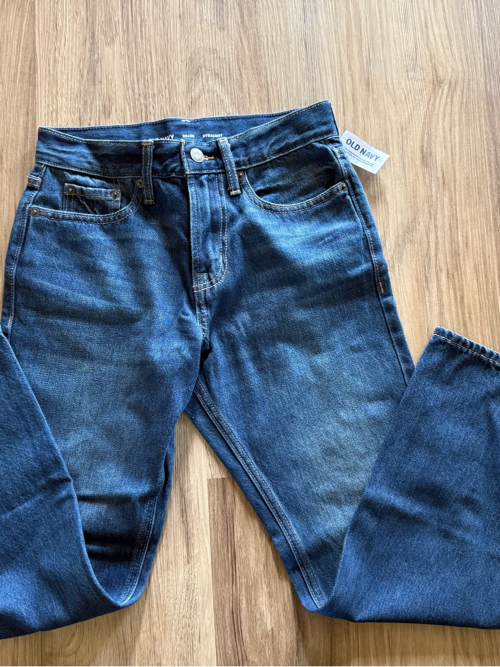 Old Navy NWT Dark Blue Straight Leg Jeans 26x28